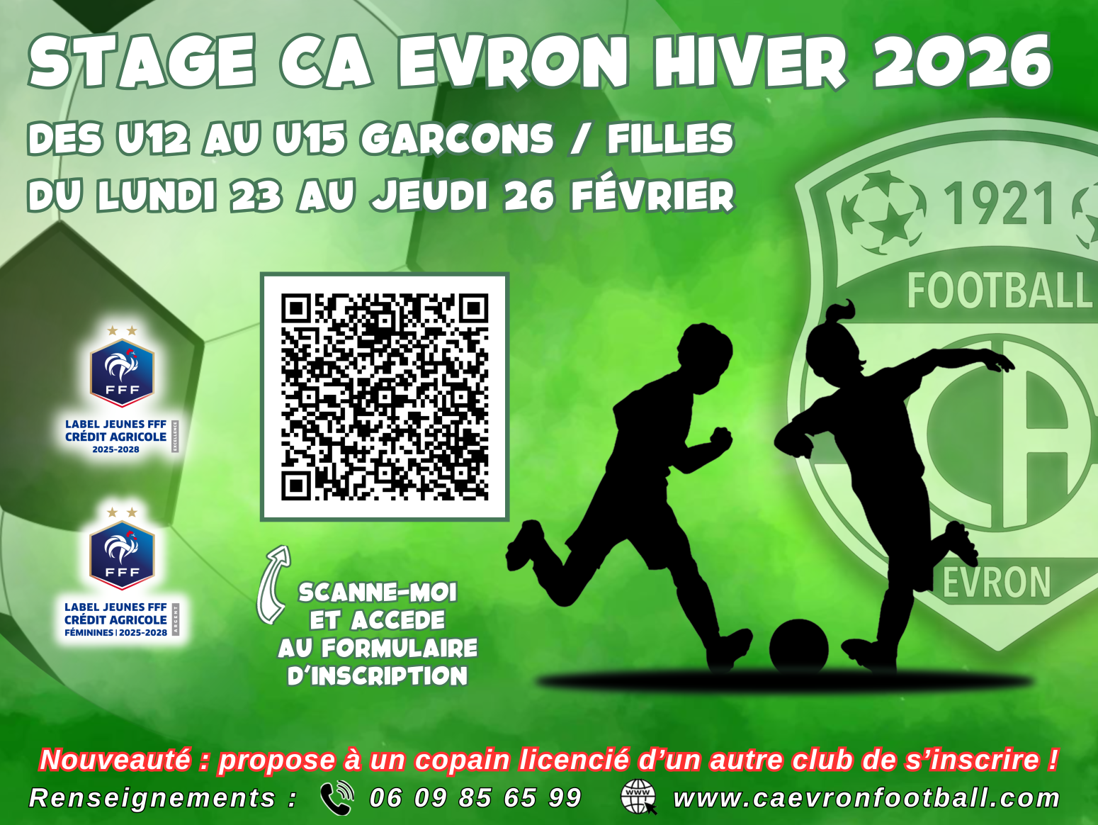 Stage février U13-U15