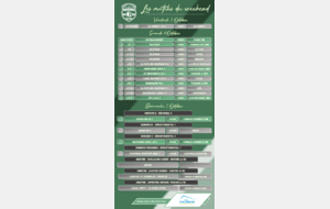 Les matchs du week-end