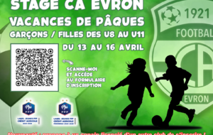 Stages de Pâques U9-U11