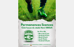 [PERMANENCES LICENCES 26/27]