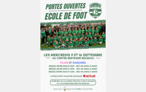 Portes ouvertes - Ecole de foot