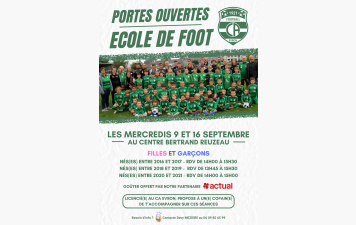 Portes ouvertes - Ecole de foot