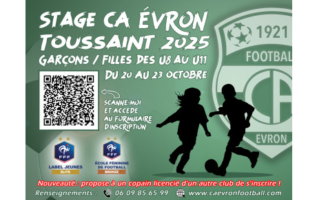 Stages de la Toussaint